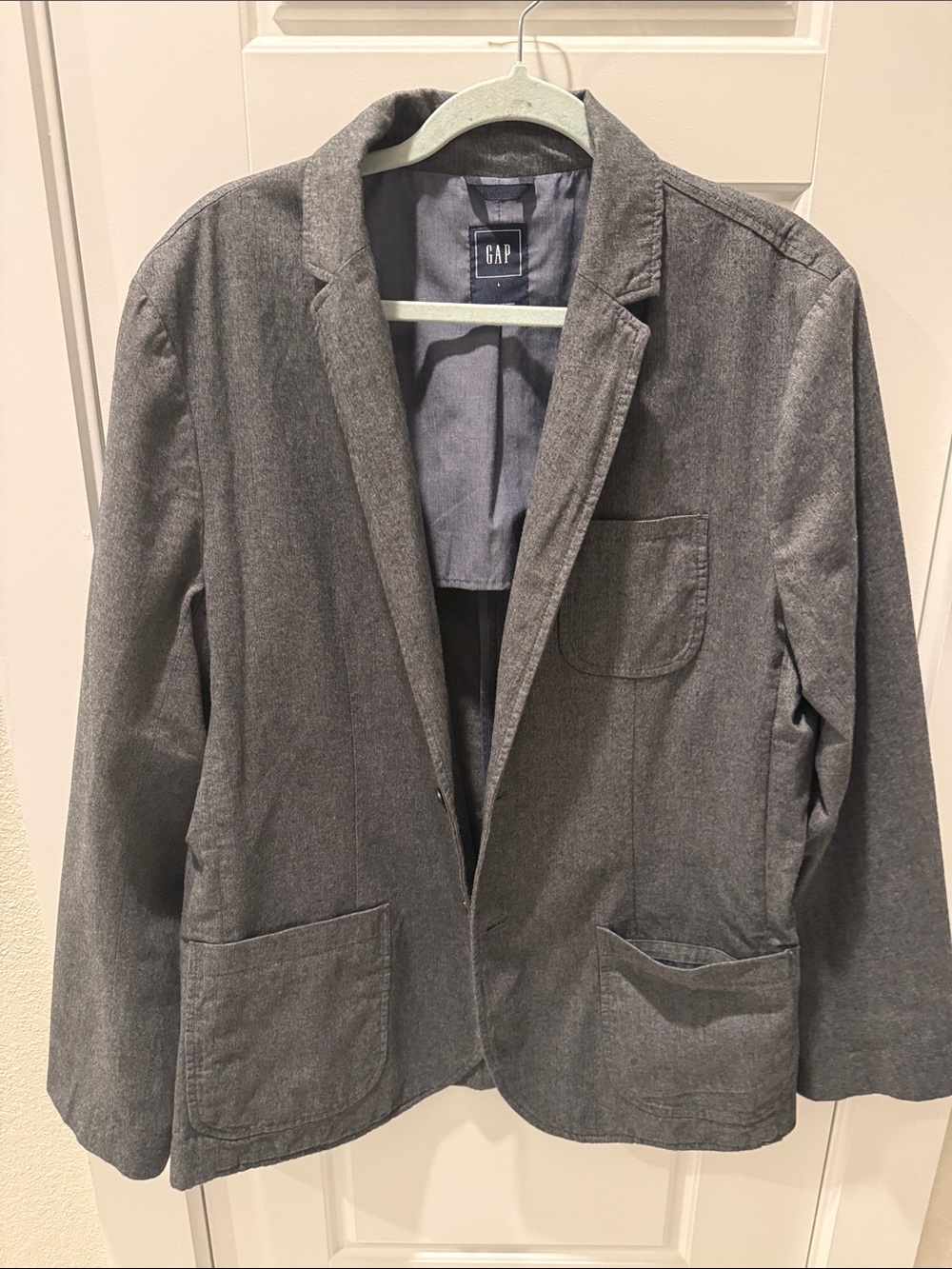 GAP Men's Charcoal Gray Casual Blazer